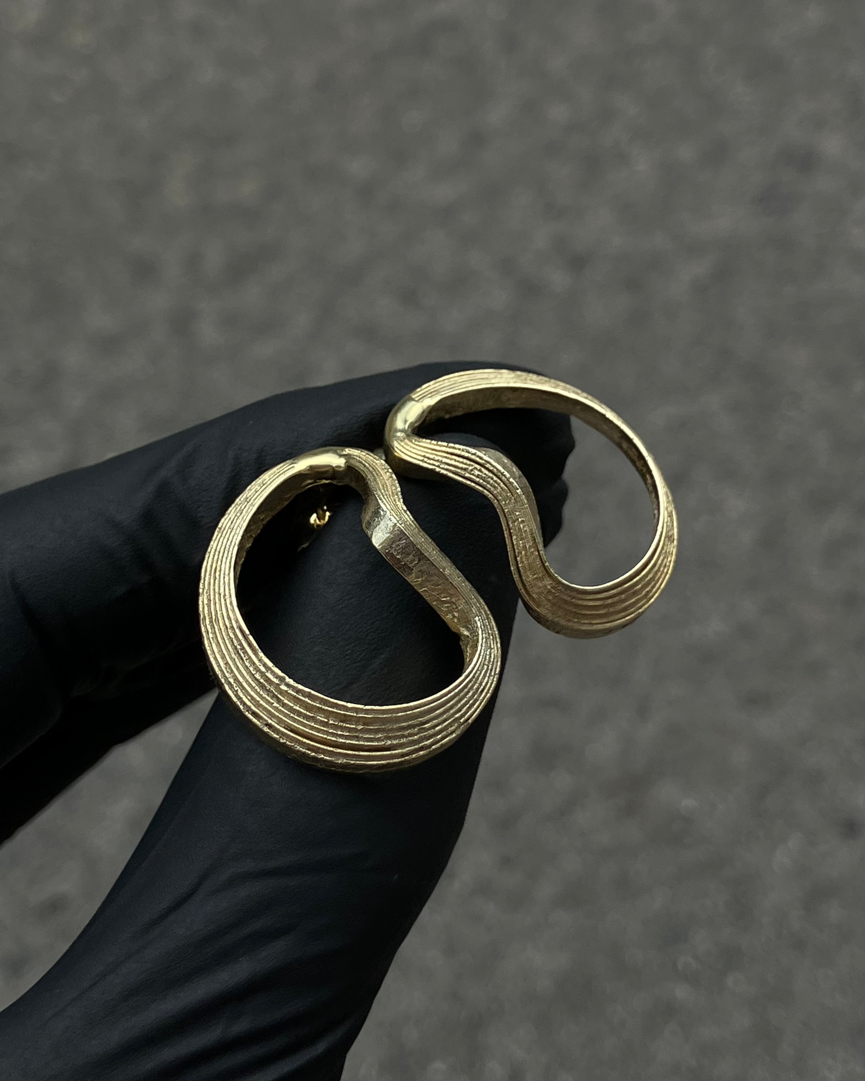 #4 náušnice Beach Artifacts L pozlacené ag925