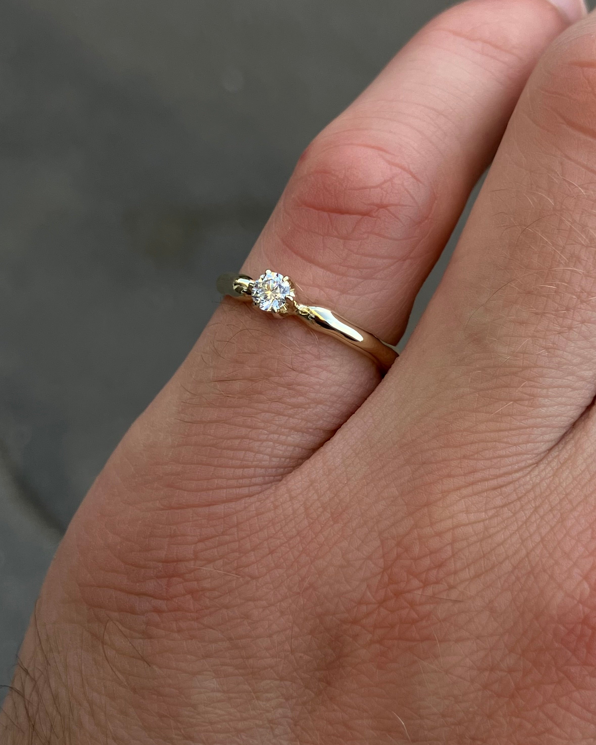 zásnubní prsten So Hot! au585 s labgrown diamantem