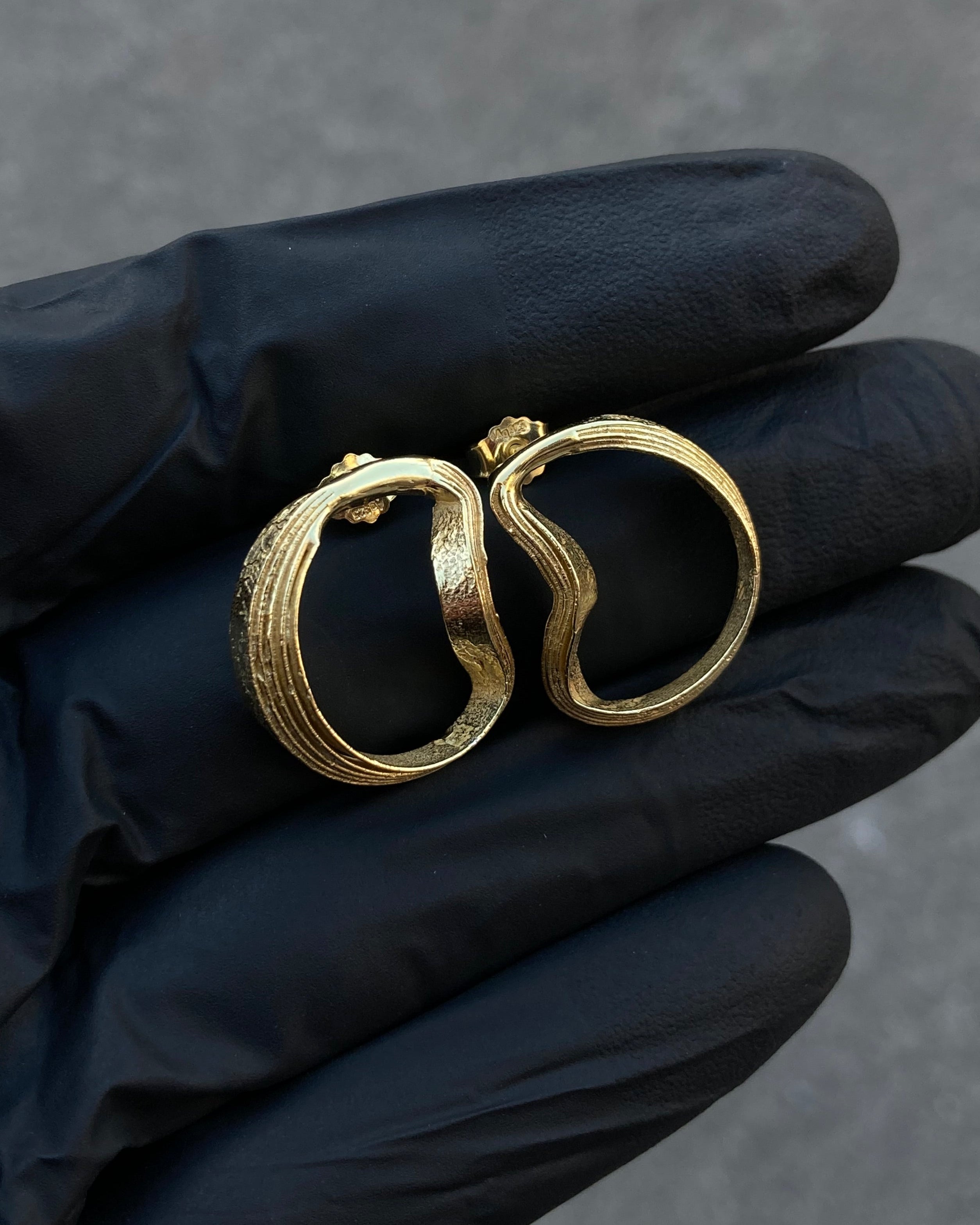 #3 náušnice Beach Artifacts M pozlacené ag925