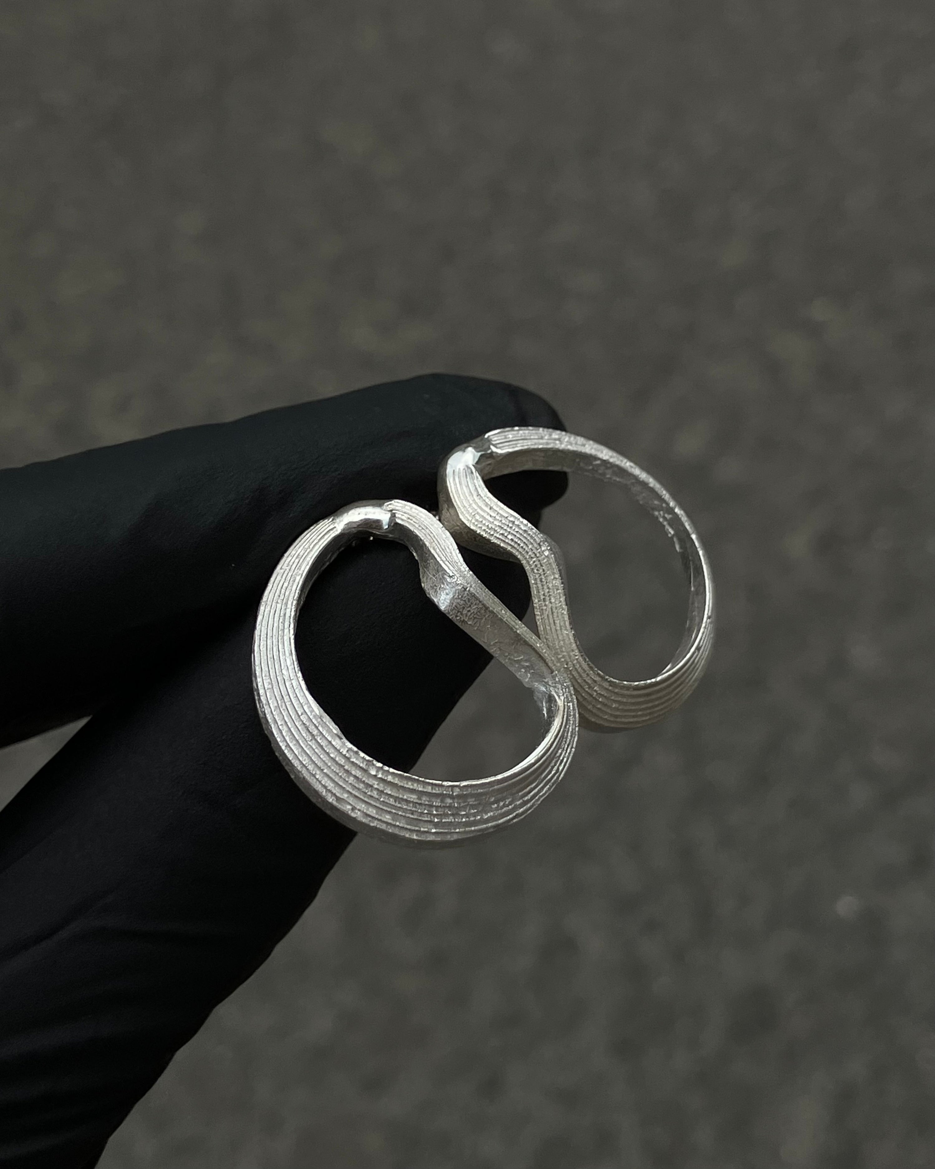 #4 náušnice Beach Artifacts L ag925