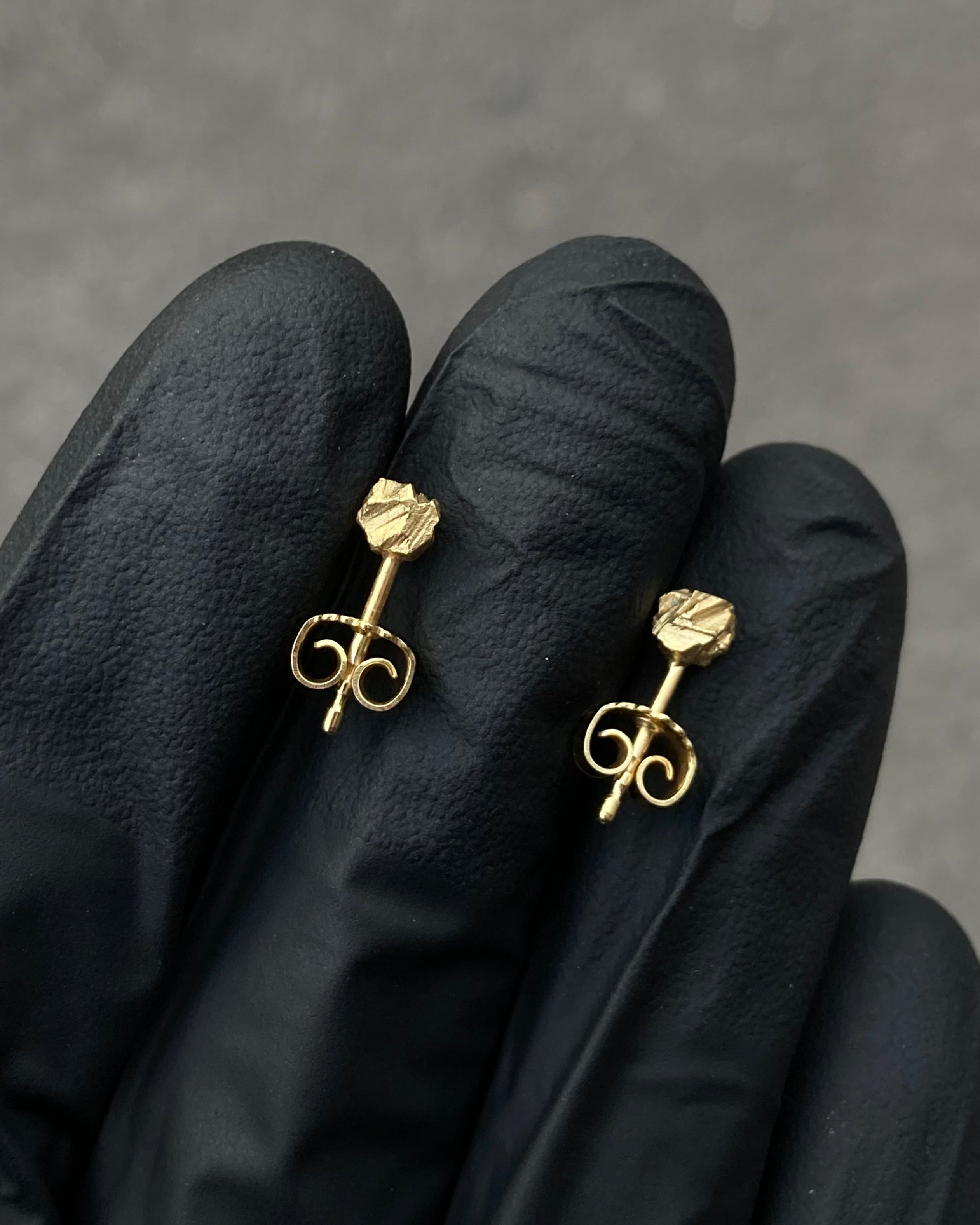 #7 náušnice Soča menší pozlacené ag925