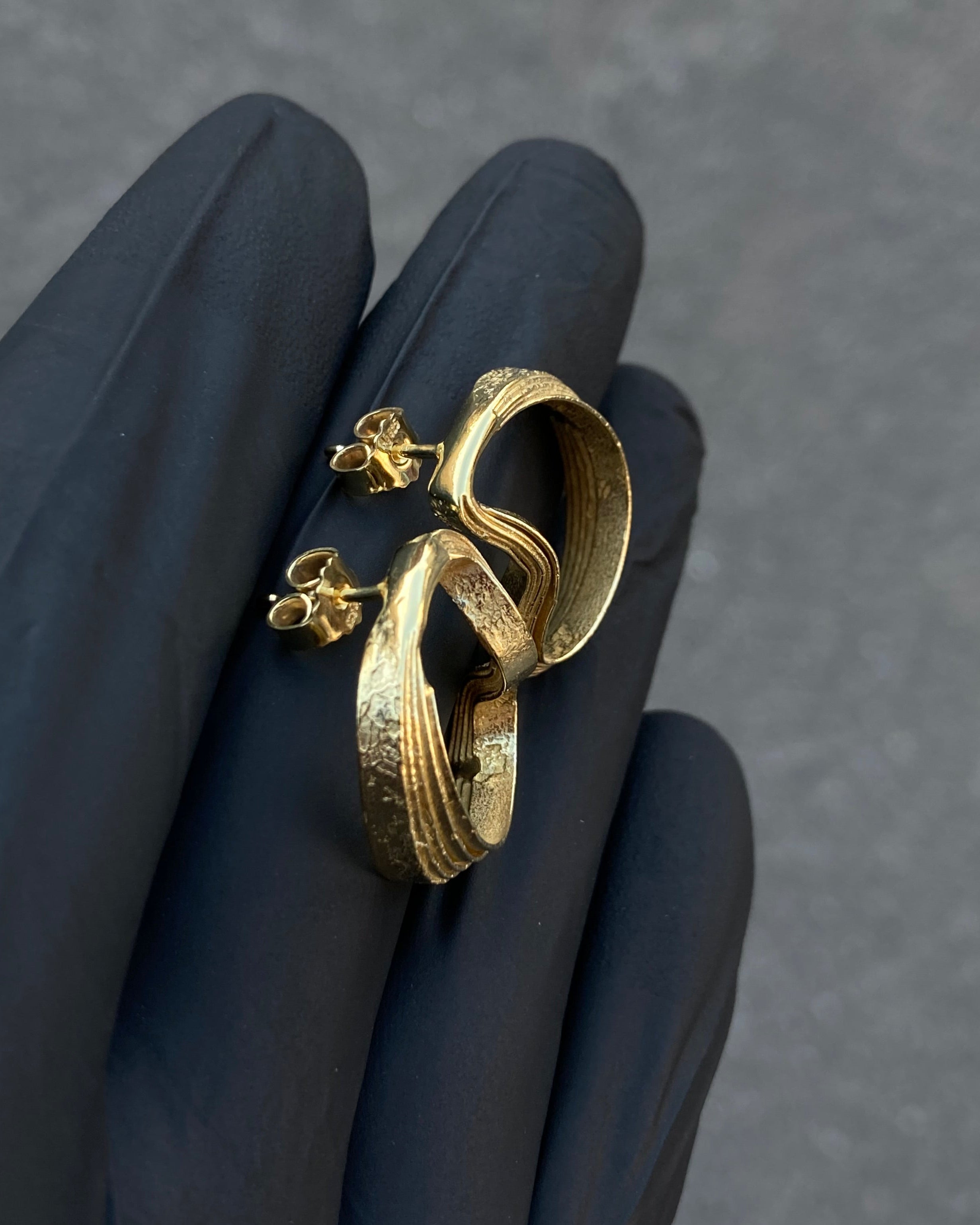 #3 náušnice Beach Artifacts M pozlacené ag925