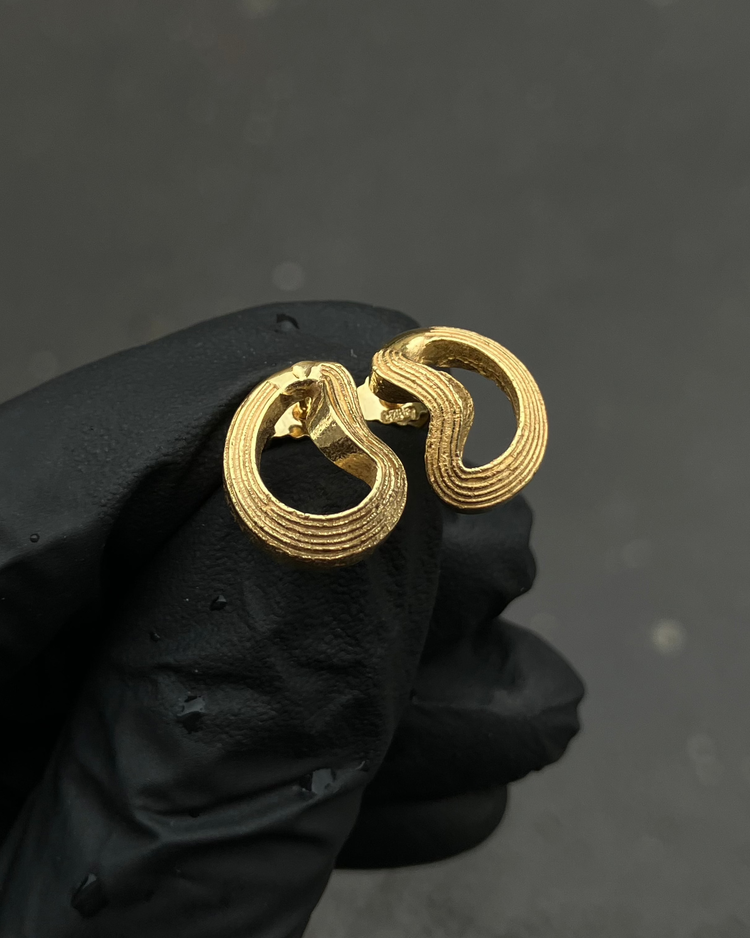 #2 náušnice Beach Artifacts S pozlacené ag925