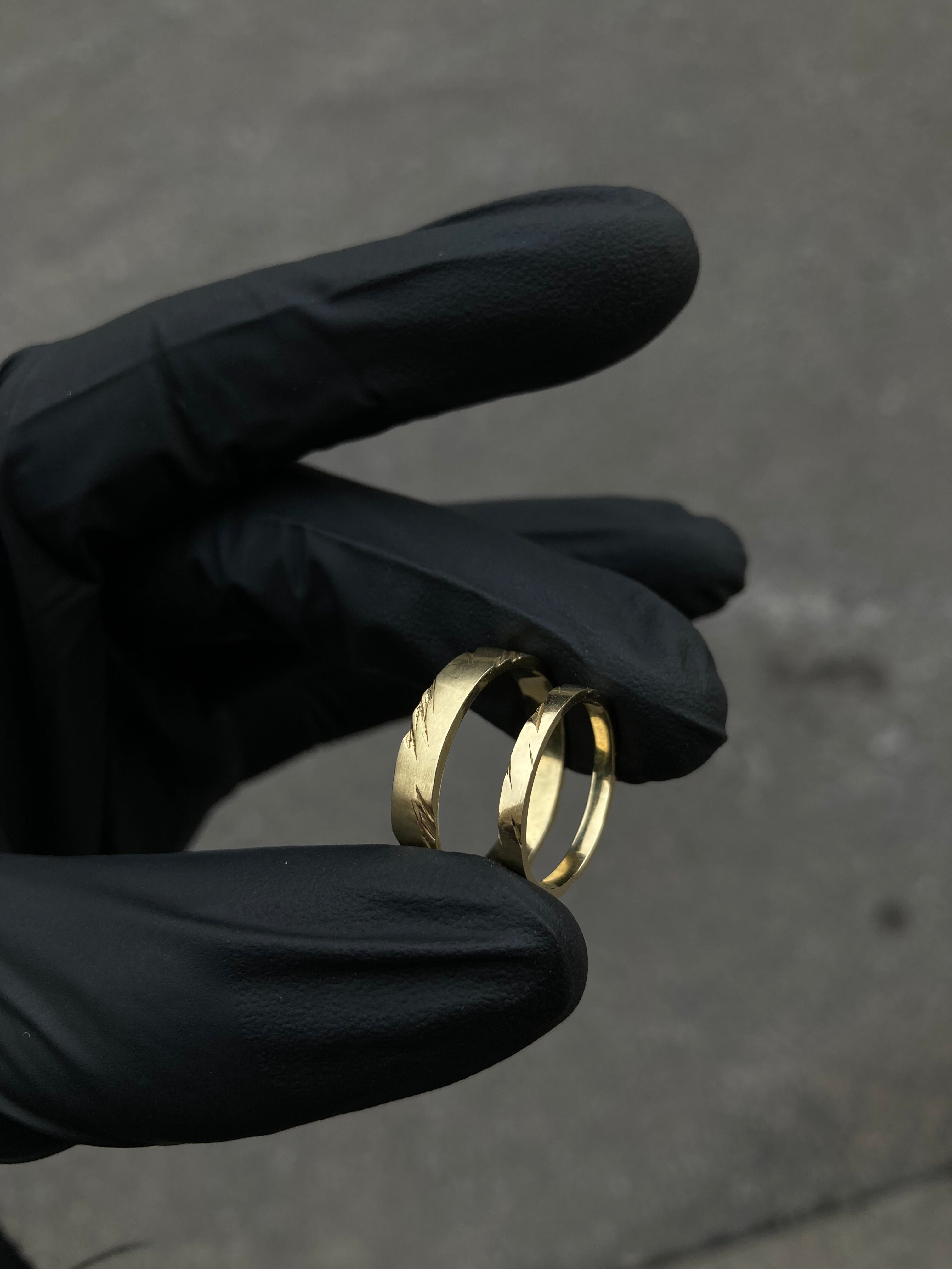 Soča snubní prsteny žluté zlato (585/1000) hladký/hladký