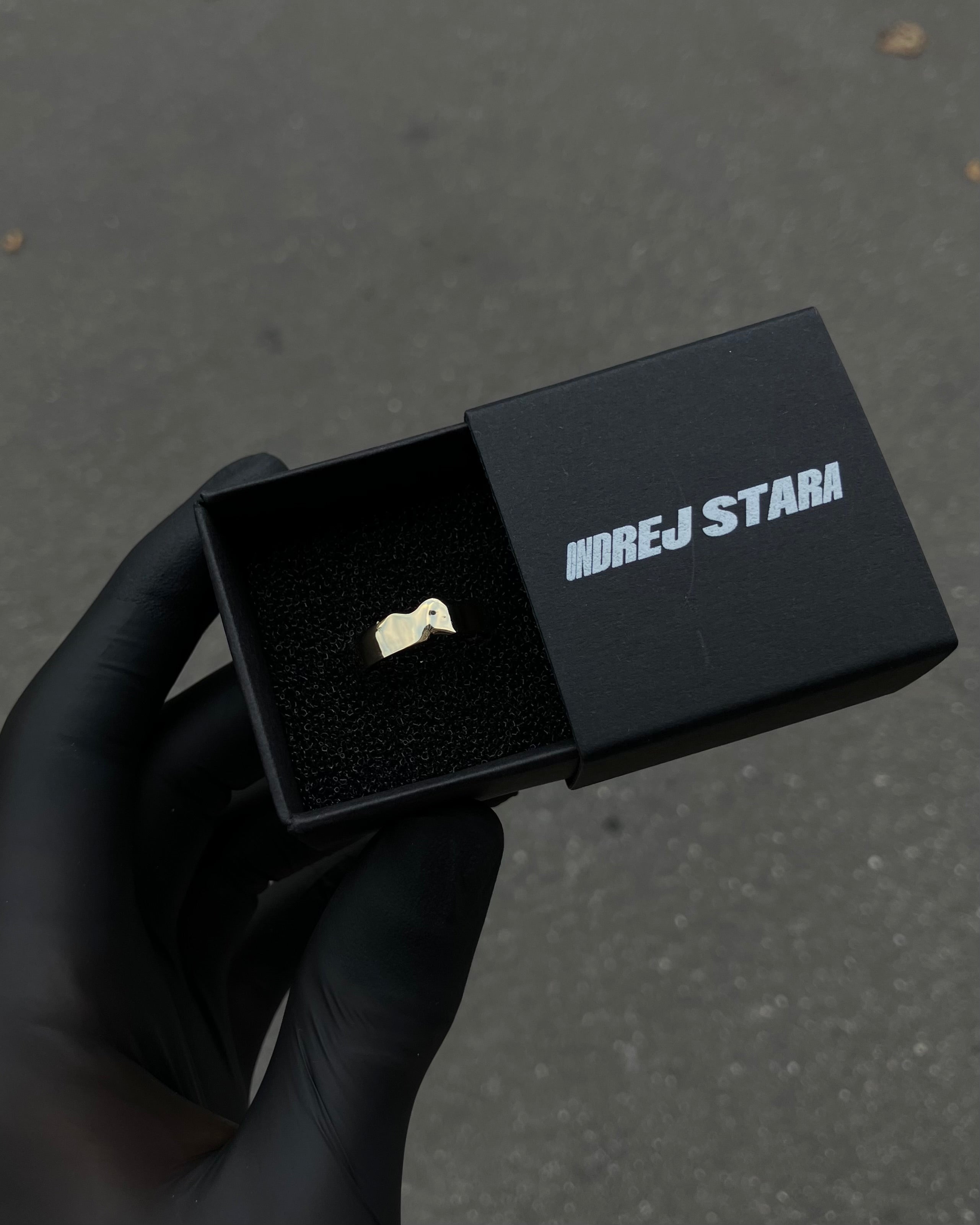 #80 snubní prsten So Hot! široký žluté au585