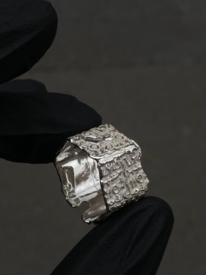 Jan Glyphs ring široký stříbro 925/1000