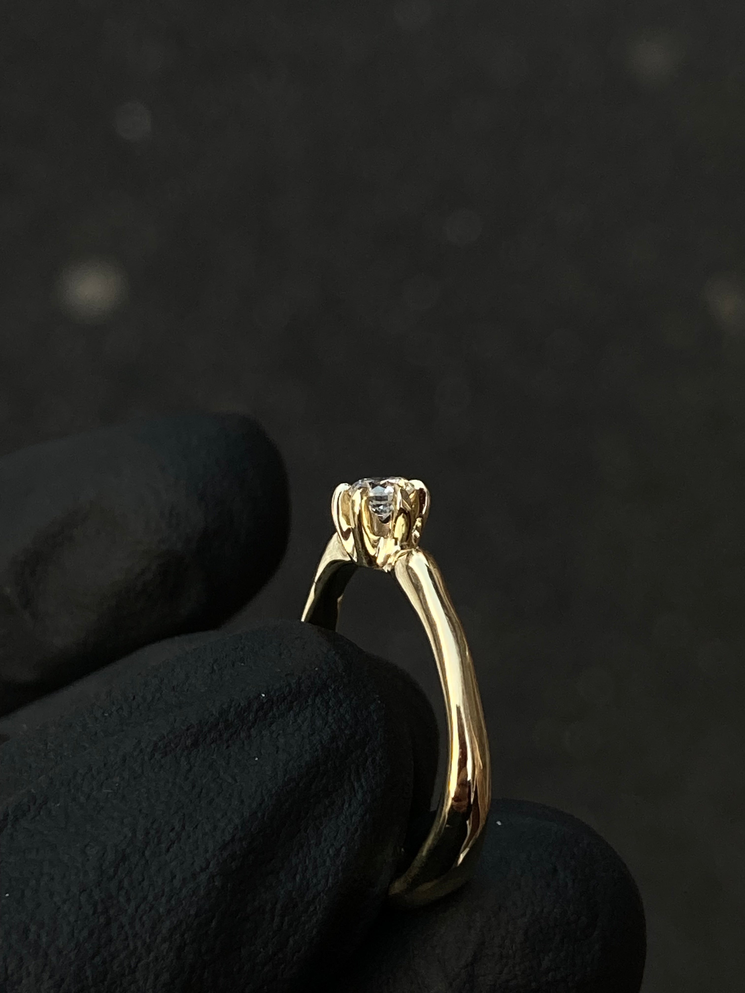 So Hot! zásnubní prsten žluté zlato (585/1000) s diamantem 3,5 mm SI2G