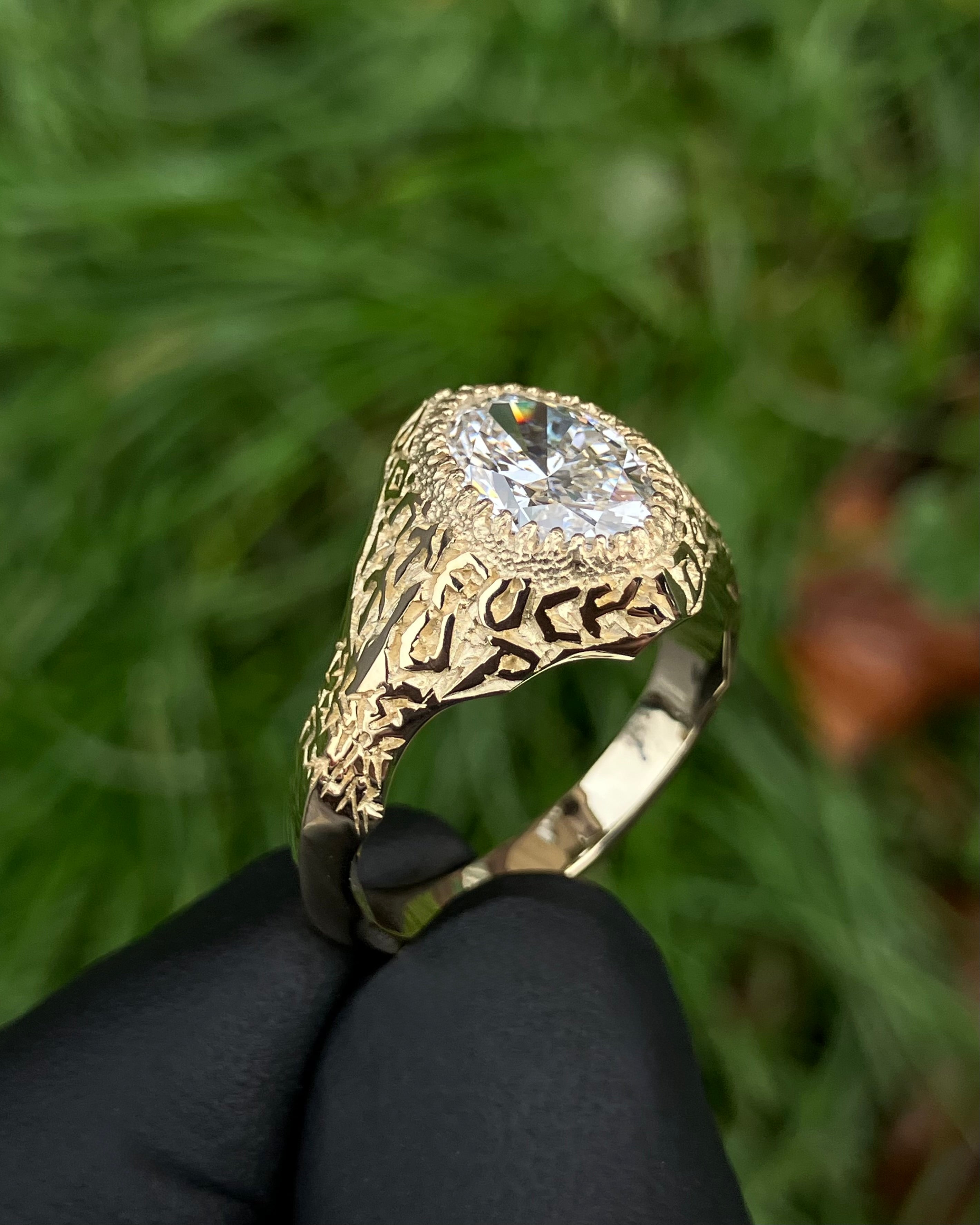 #119 prsten Don't fuck it up au585