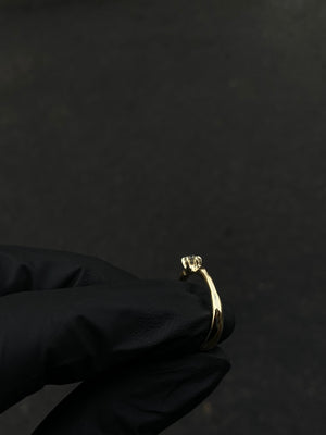 So Hot! zásnubní prsten žluté zlato (585/1000) s diamantem 3,7 mm SI1G