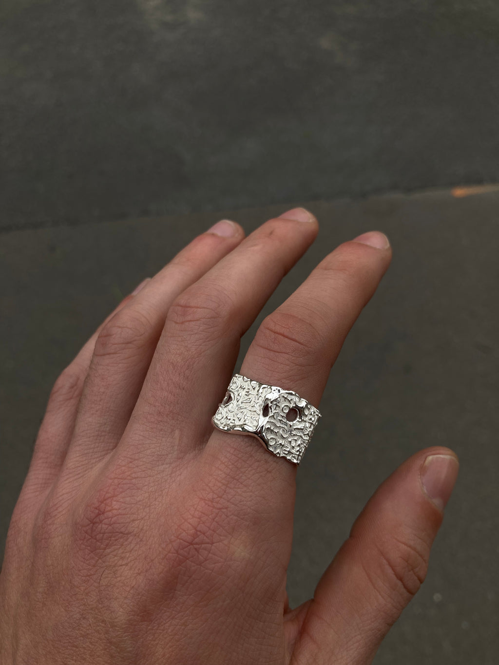 Jan Glyphs ring široký stříbro 925/1000