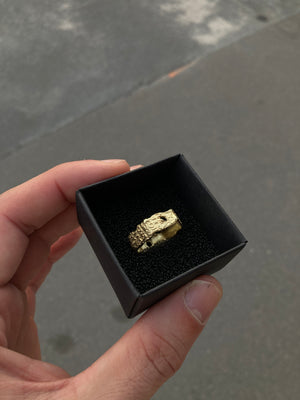 Jan Glyphs ring úzký pozlacené stříbro 925/1000