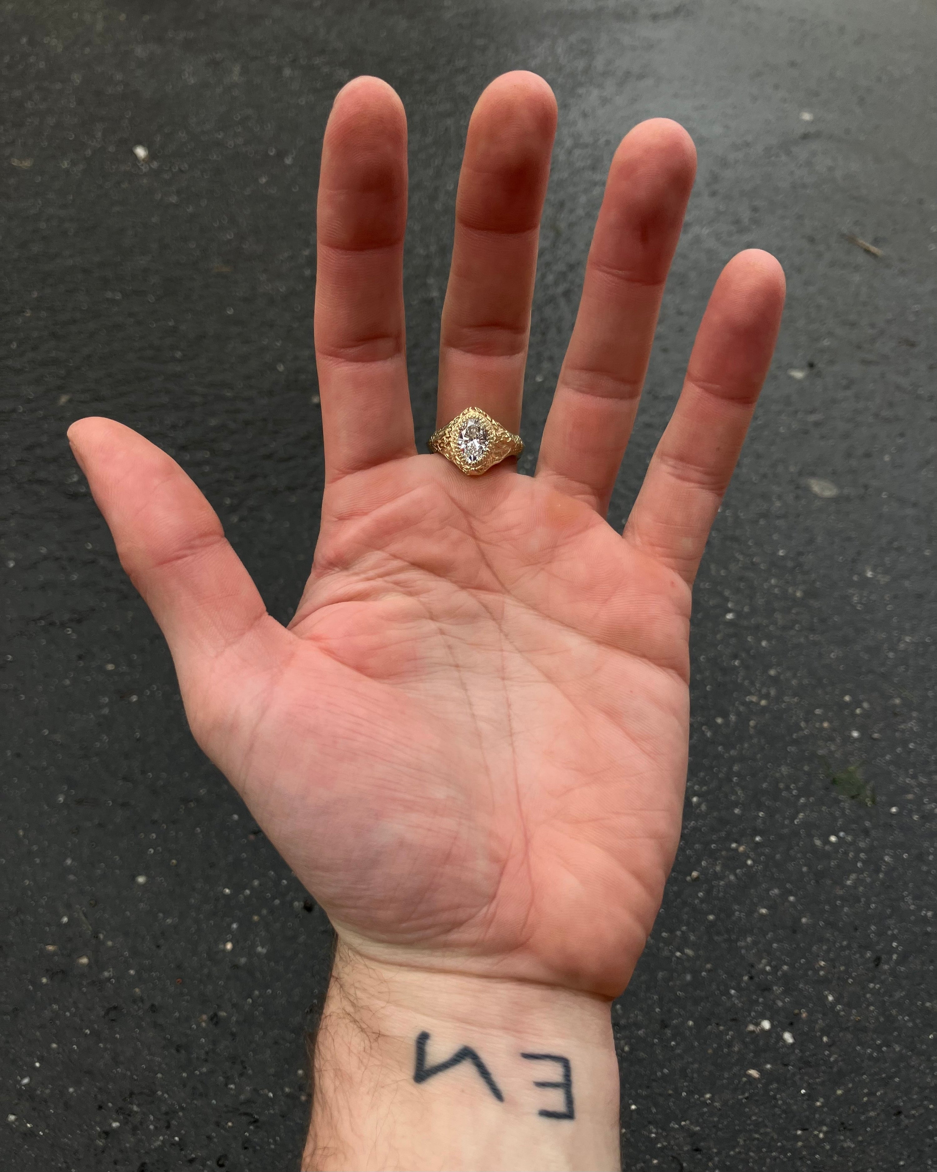 #119 prsten Don't fuck it up au585