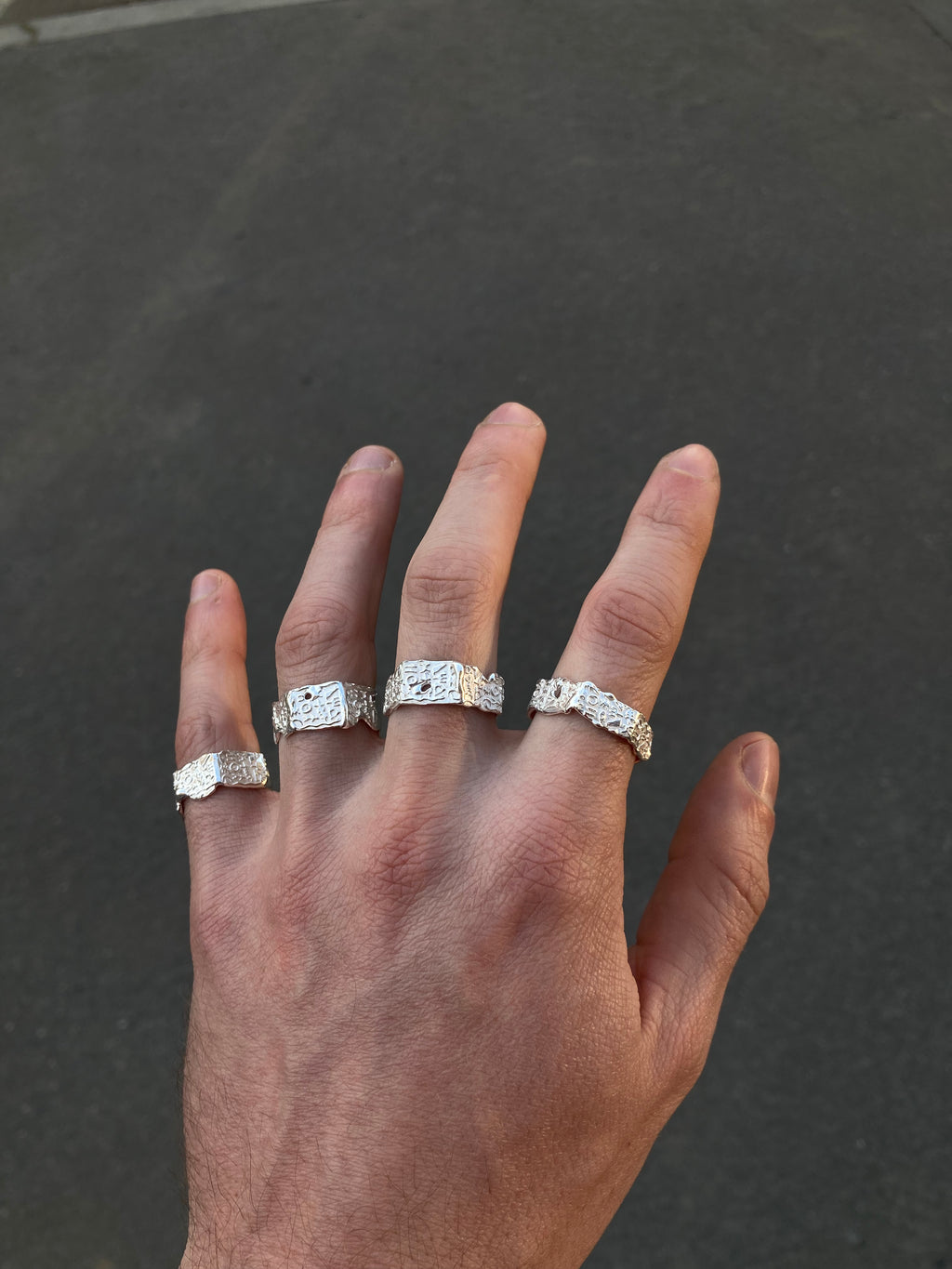 Jan Glyphs ring úzký stříbro 925/1000 Sklad