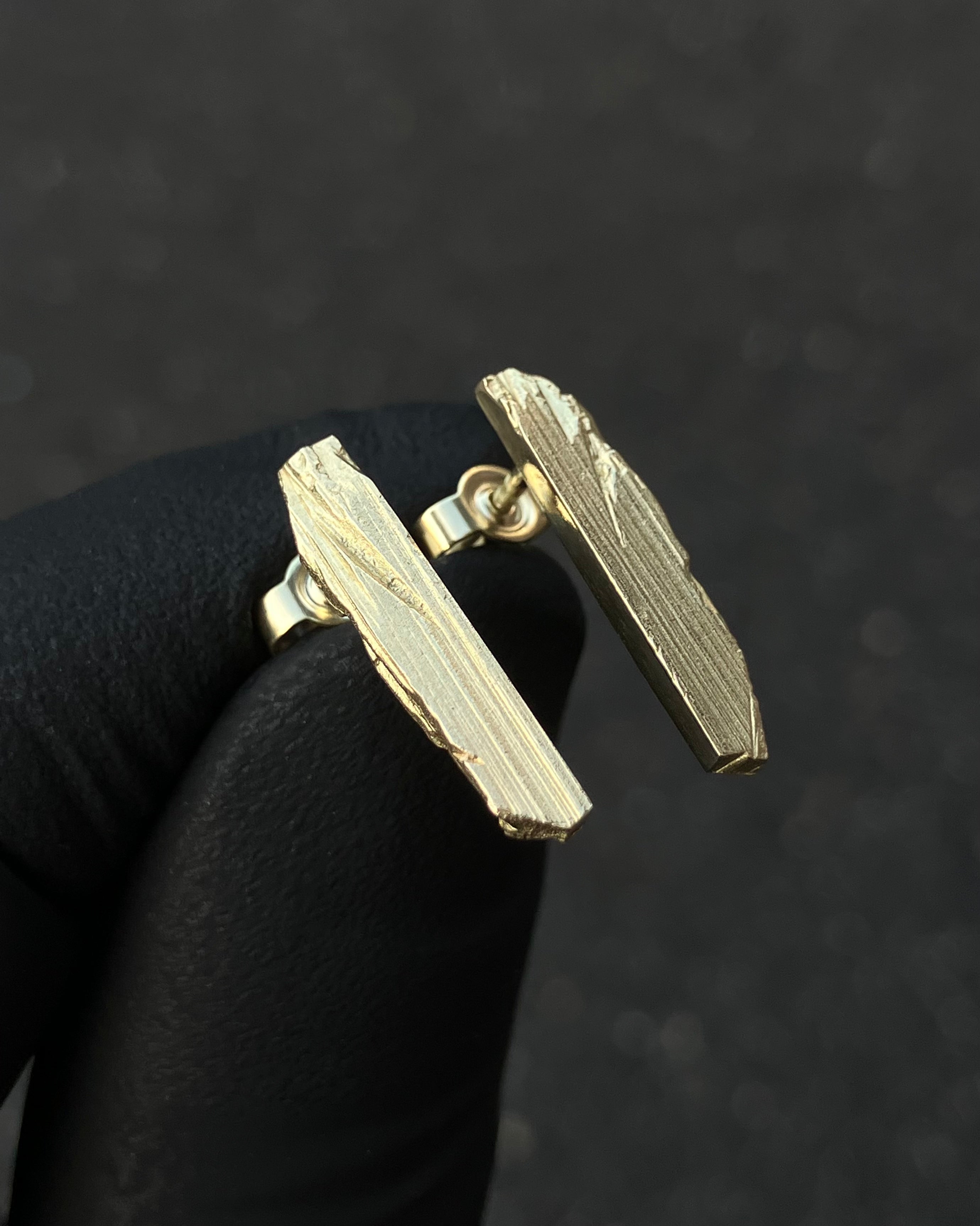 #109 náušnice Soča Fragments pozlacené ag925