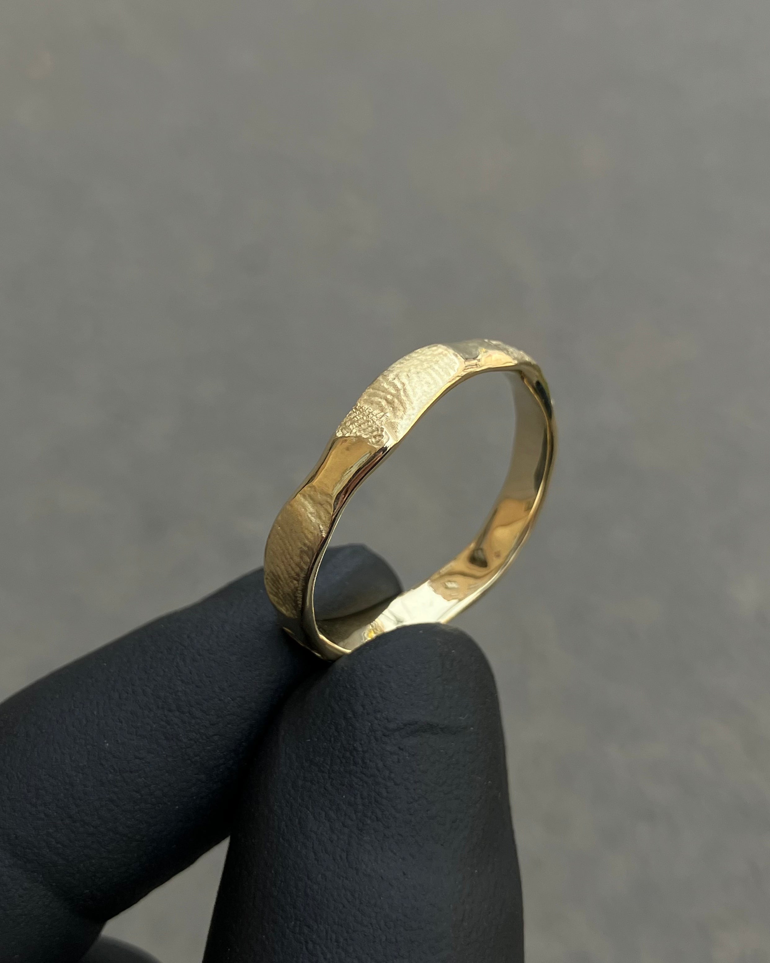 #124 snubní prsten By My Plasteline střední žluté au585