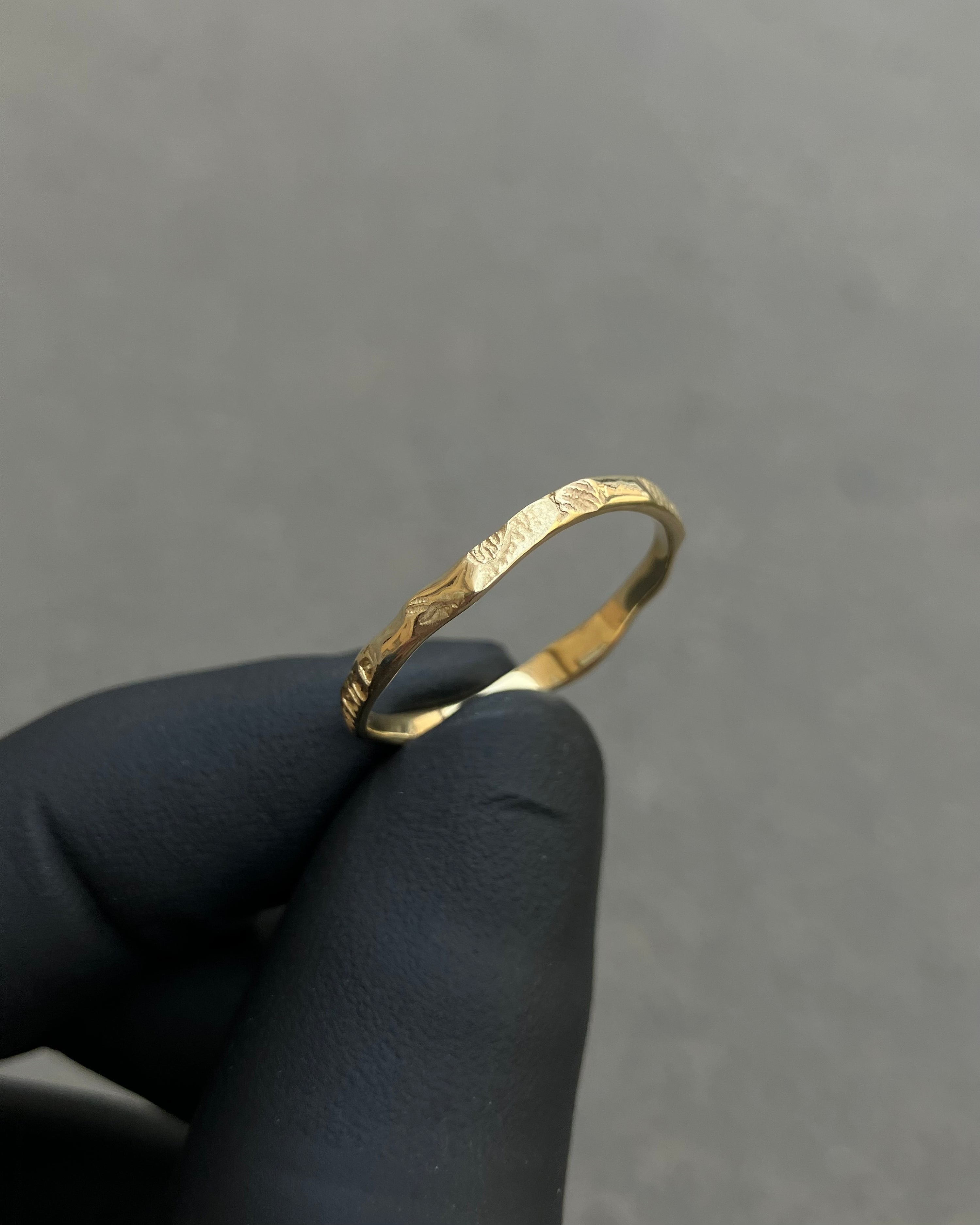 #123 snubní prsten Be My Plasteline úzký žluté au585