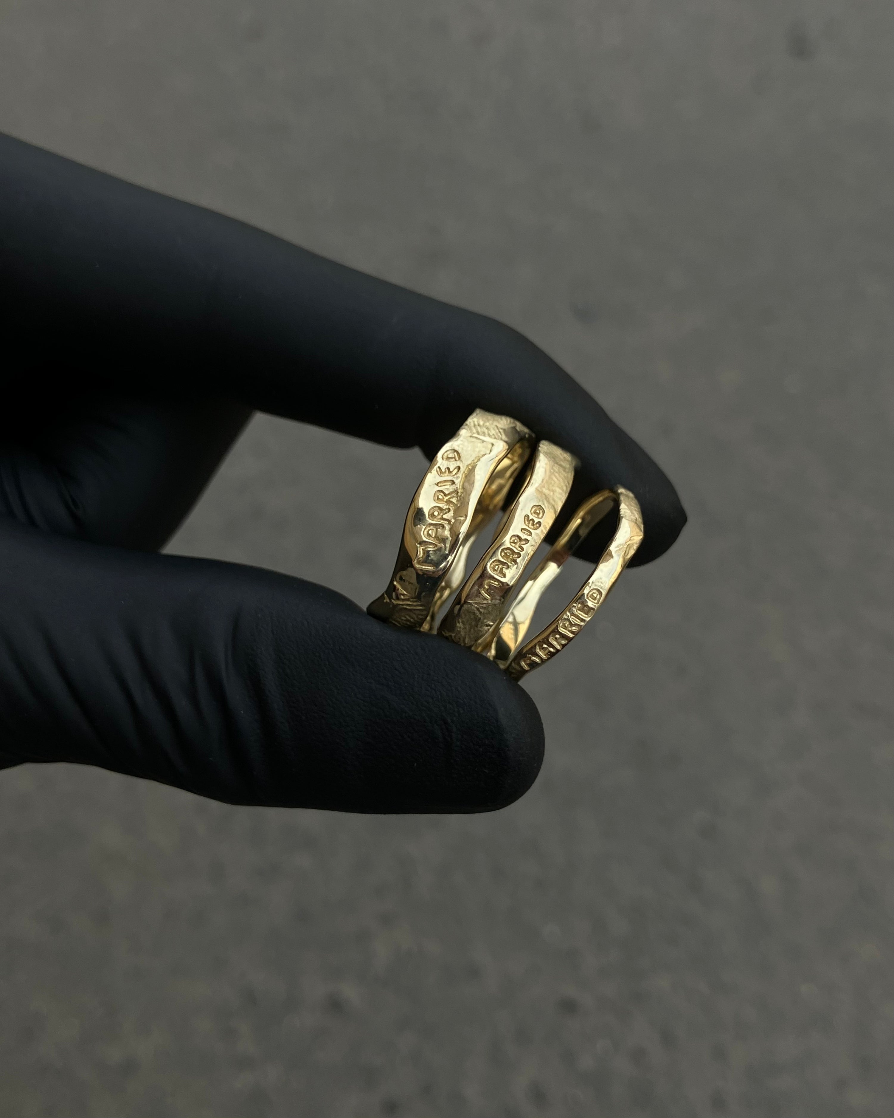 #123 snubní prsten Be My Plasteline úzký žluté au585