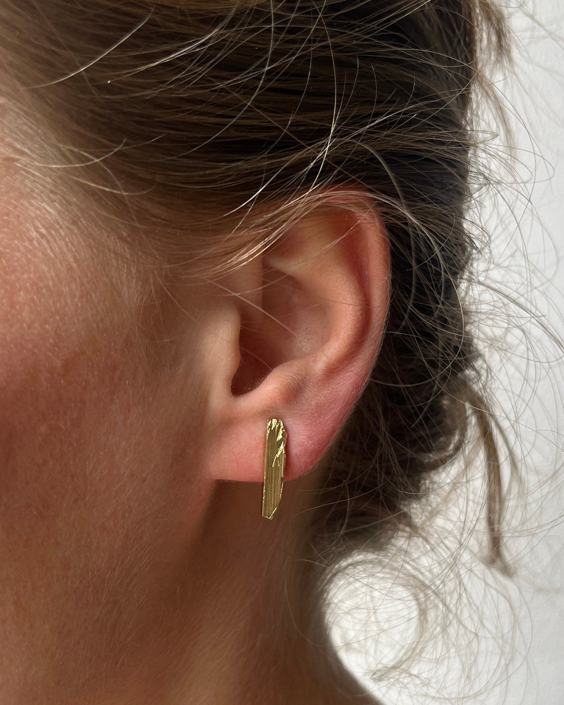 #109 náušnice Soča Fragments pozlacené ag925