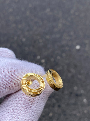 Náušnice Beach Artifacts S pozlacené stříbro (925/1000)
