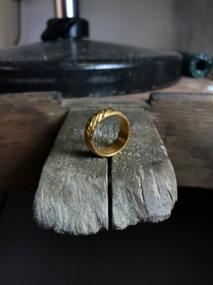 Prsten Soča žluté zlato (585/1000)