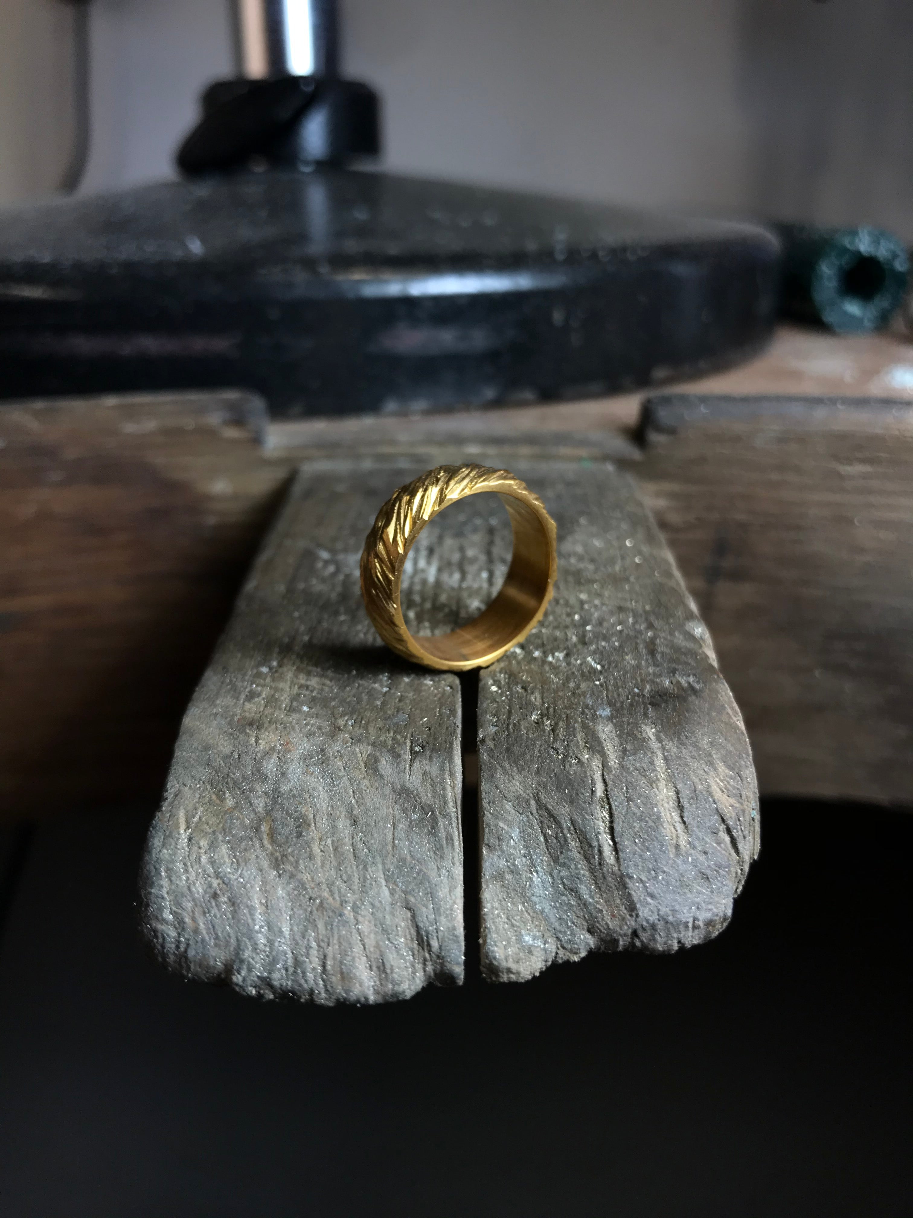 Prsten Soča pozlacené stříbro (925/1000)