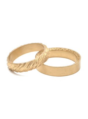 Soča snubní prsteny žluté zlato (585/1000) Equal verze