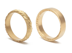 Soča snubní prsteny žluté zlato (585/1000) Equal verze